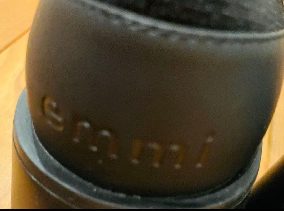 【美品★emmi】 エコニットブーツ ブラック 24.5cm