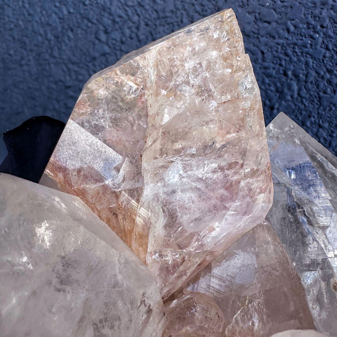 希少❗️超綺麗♡レインボー☆超強いパワー ヒマラヤ水晶 クラスター天然石A1445