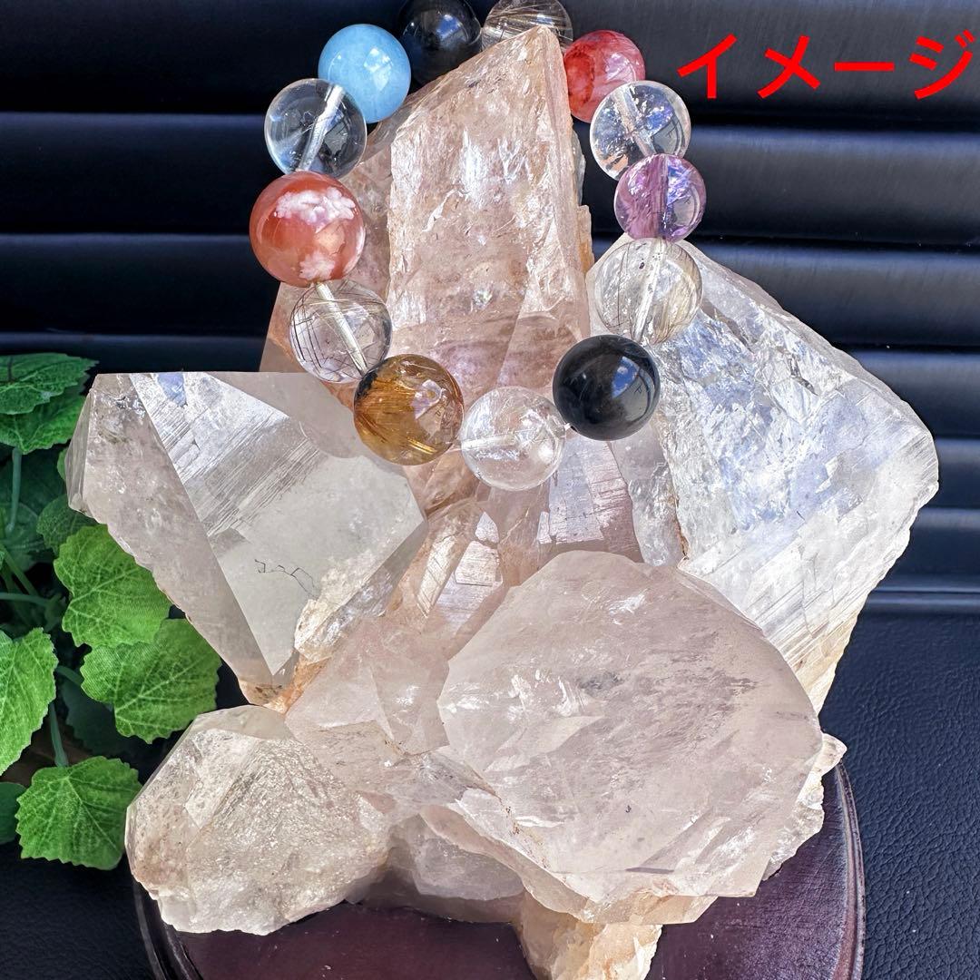 希少❗️超綺麗♡レインボー☆超強いパワー ヒマラヤ水晶 クラスター天然石A1445