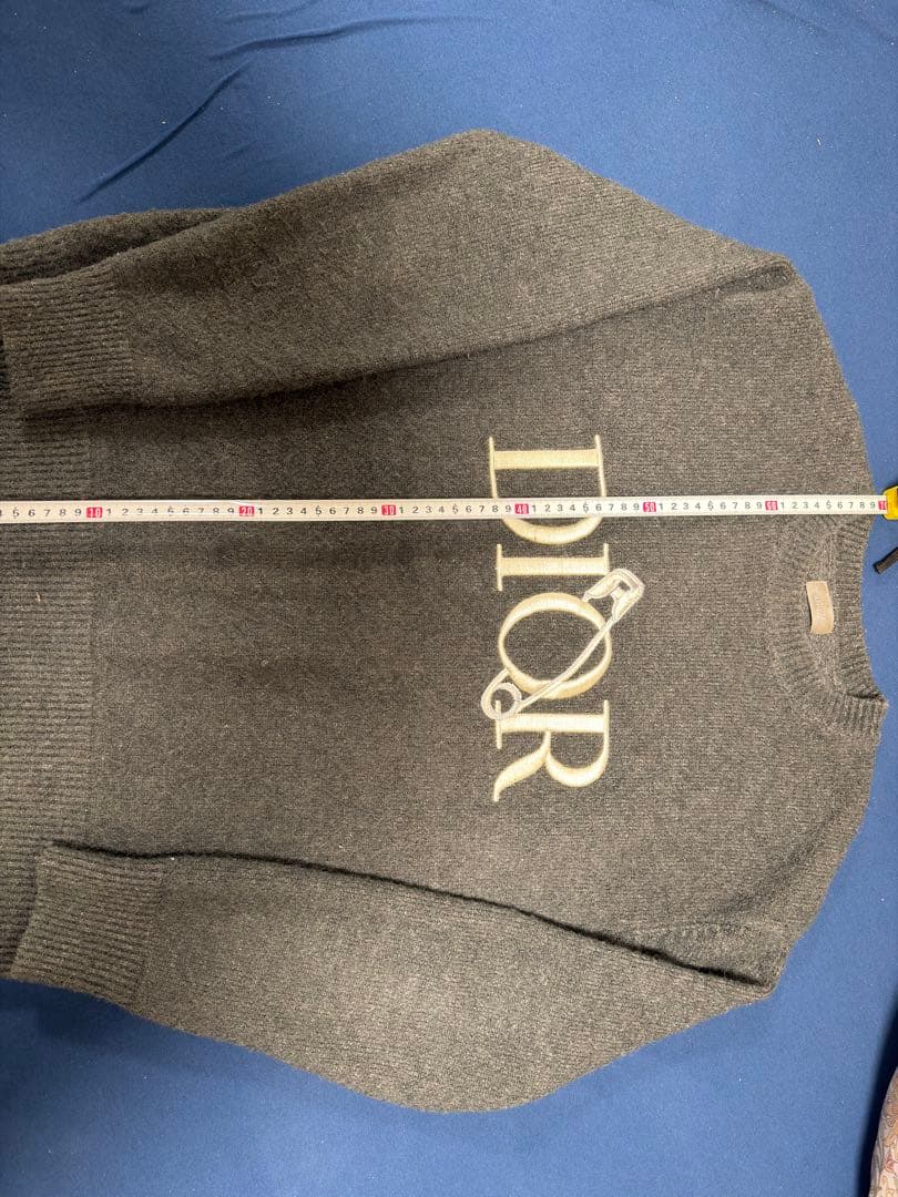 Dior グレー ロゴセーター Mサイズ