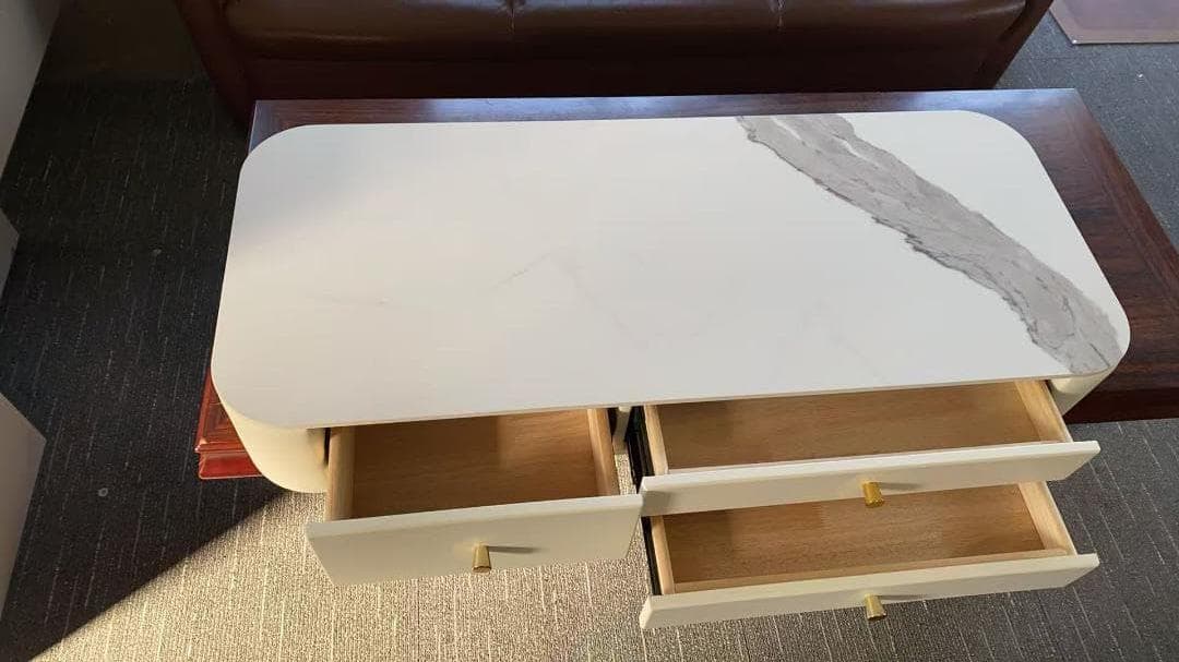 ホワイトドレッサー デスクのみ 訳あり品　写真をご確認 J204-100-01