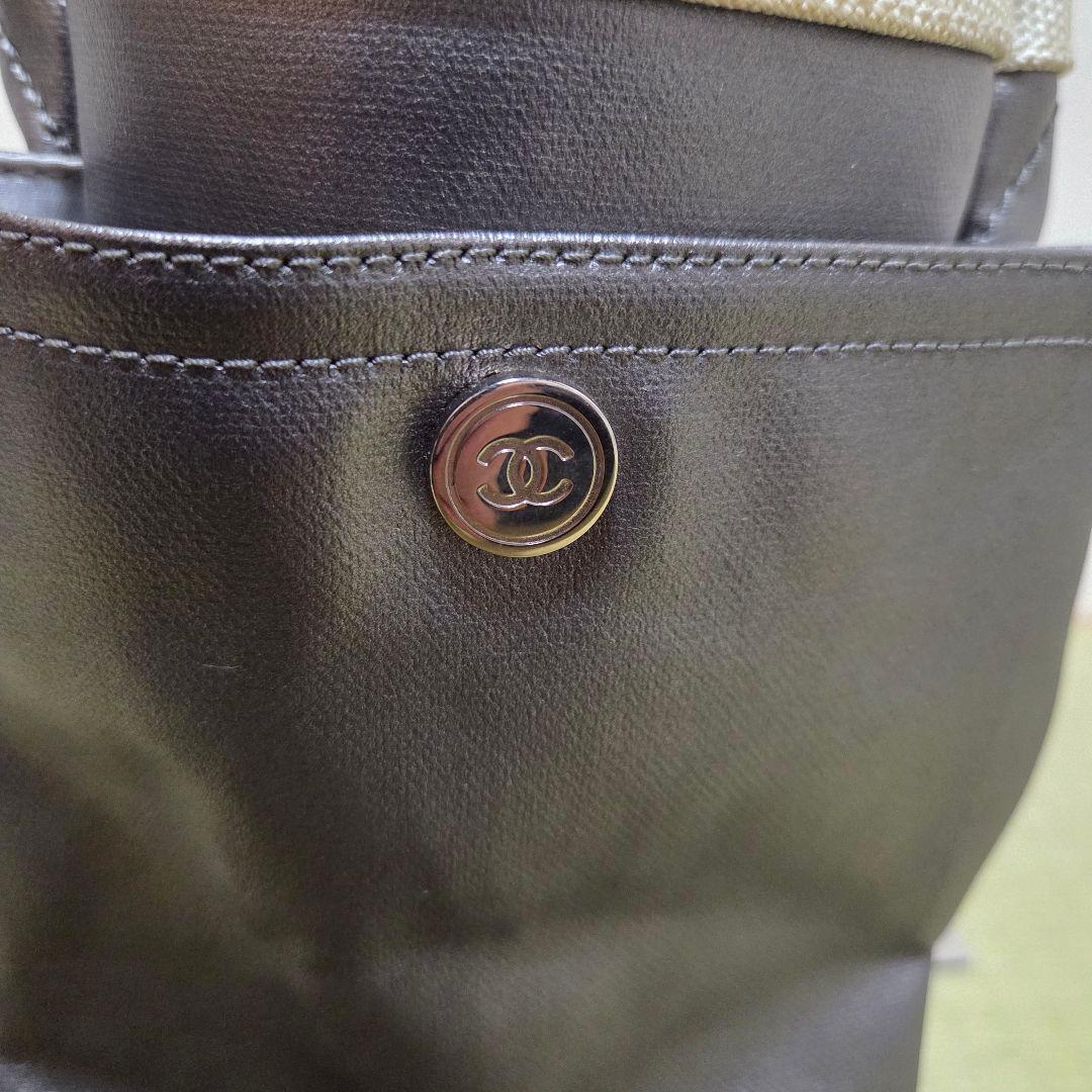CHANEL パリビアリッツGM トートバック コーティングキャンバス