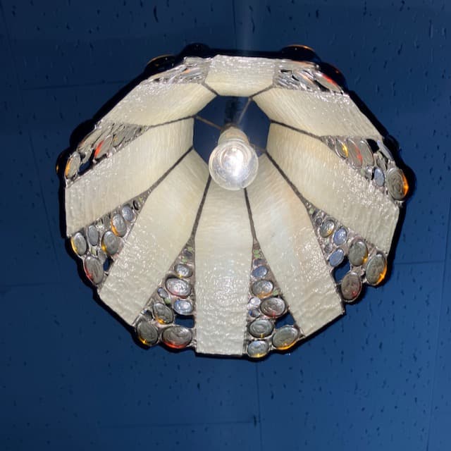ヴィンテージ ステンドグラス 吊り下げ 照明 ランプ ライト ペンダントライト