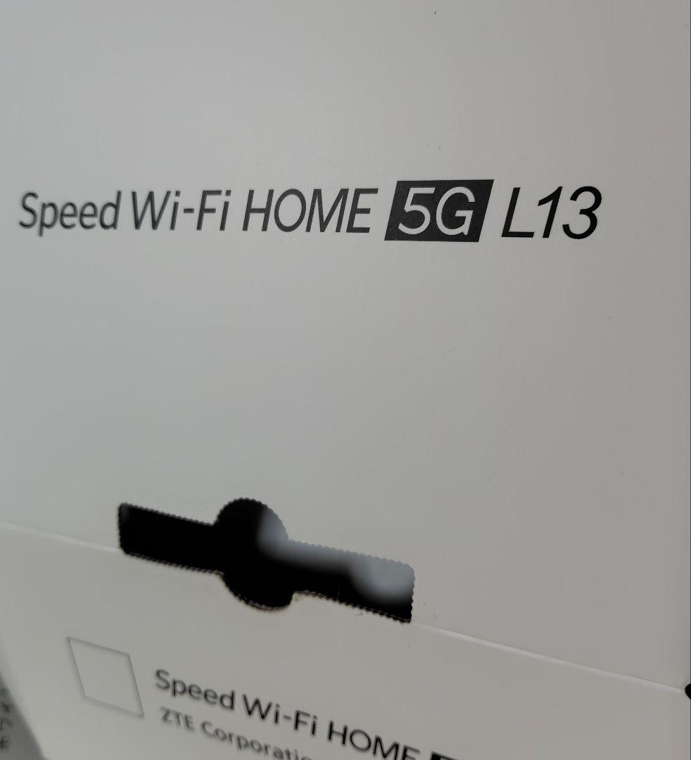 Speed Wi-Fi  5G L13 ZTEルーター