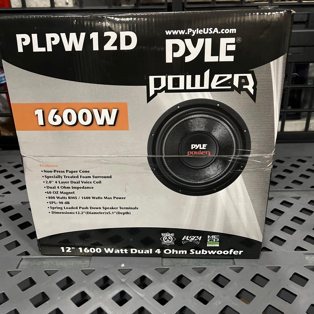 Pyle 12インチ サブウーファー PLPW12D