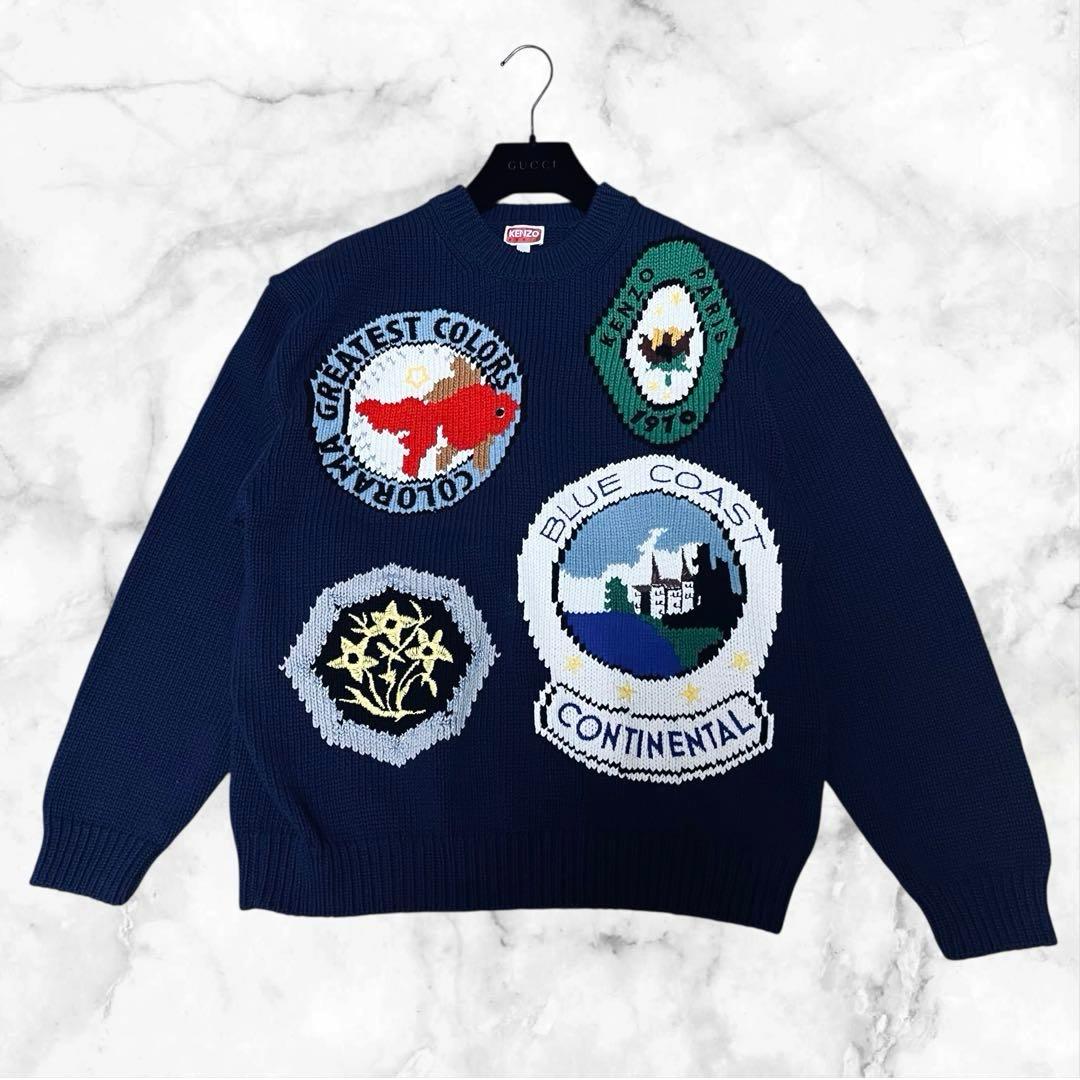 美品✨ ケンゾー 手刺繍　ニットセーター　KENZO Travel 24SS