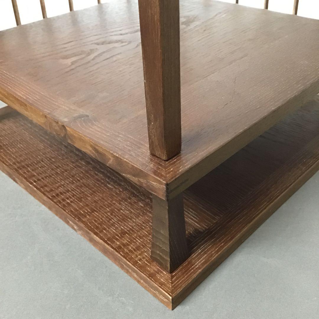 茶道具 棚 桑小卓 縦約275ミリ 横約275ミリ高約520ミリＮ31TKT