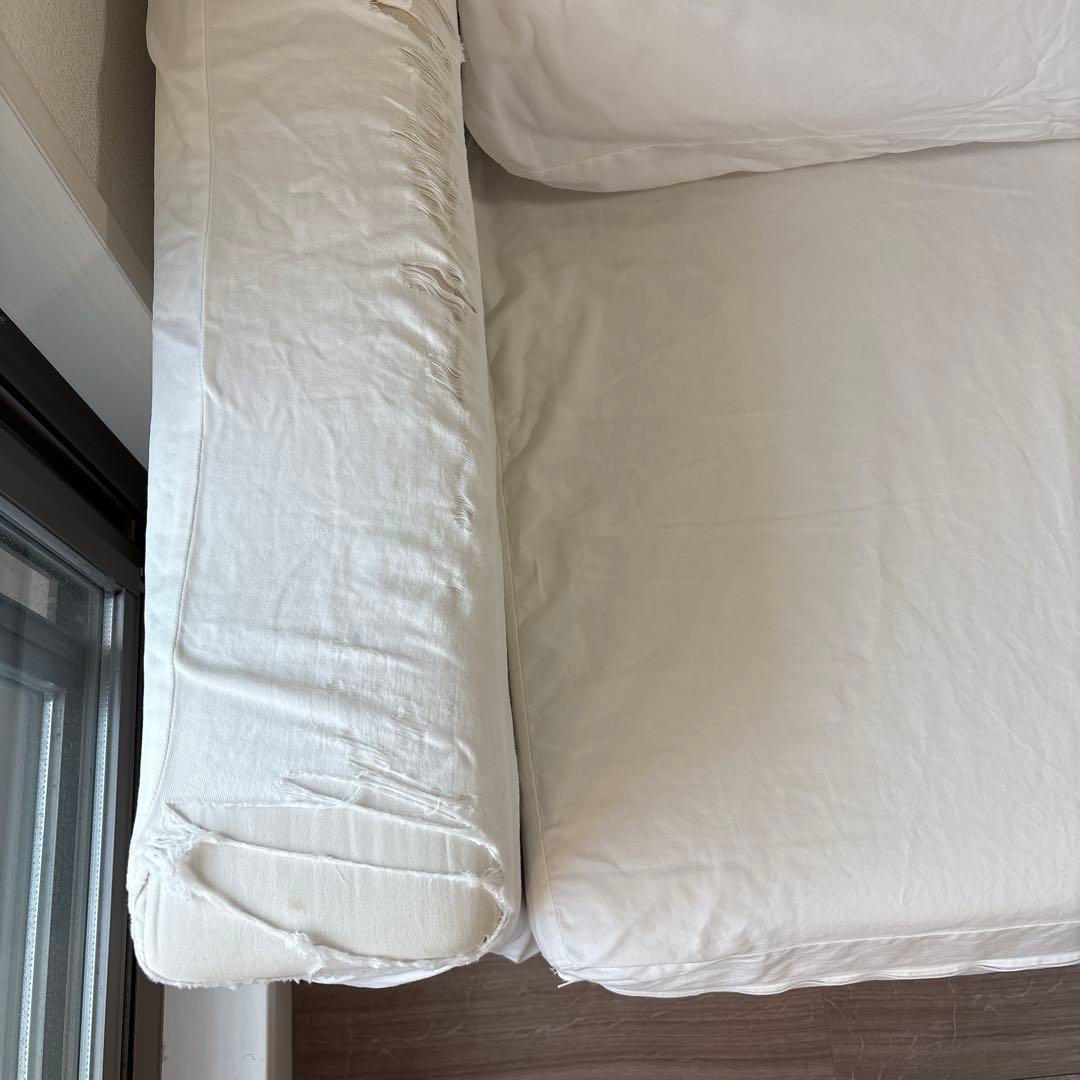 無印良品 ソファ 幅190cm 2〜3人掛け 布製 ホワイト 白色 SOFA