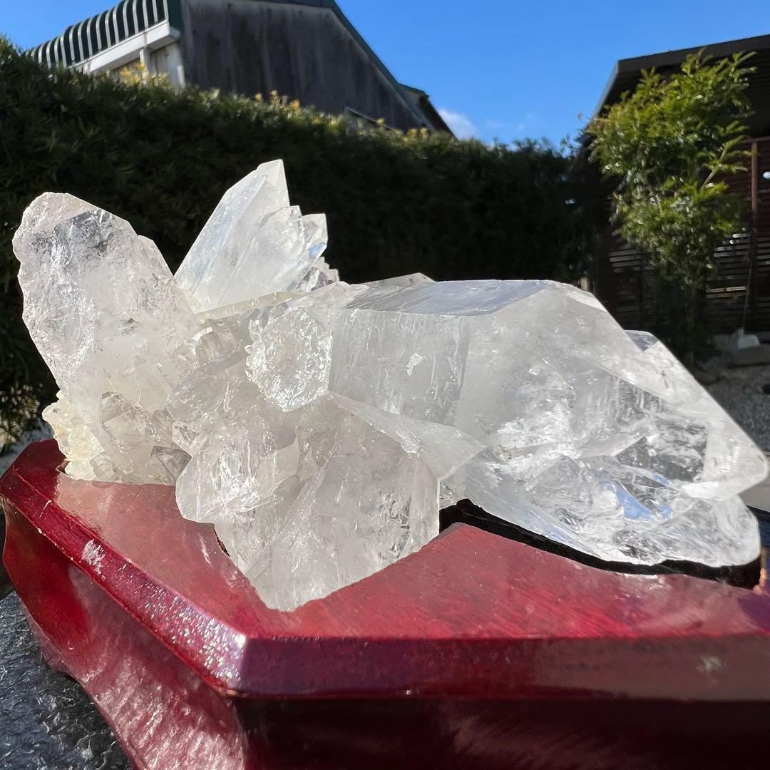 ✳️極みの美麗水晶✨超絶キラキラ✨極上別格品 レインボー 水晶クラスター 天然石