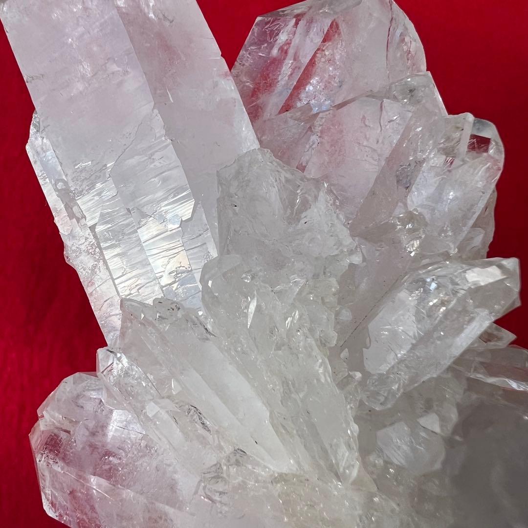 ✳️極みの美麗水晶✨超絶キラキラ✨極上別格品 レインボー 水晶クラスター 天然石