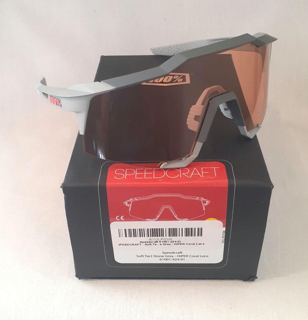 100% Speedcraft HiPERコーラル ワンハンドレッド サングラス