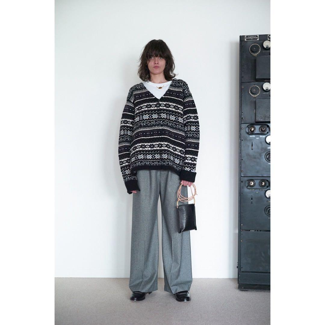 SUNSEA 19AW NORDIC SWEATER サイズ3