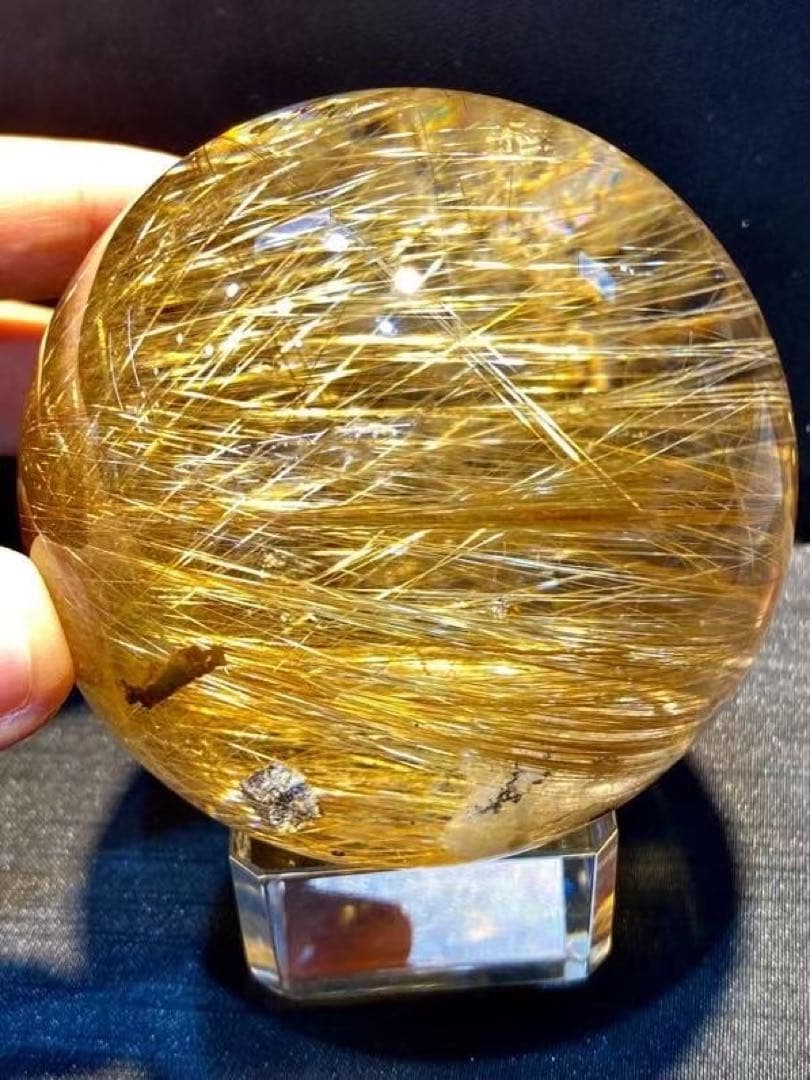 ⭐︎【極上品】タイチンクオーツ 置物 70mm