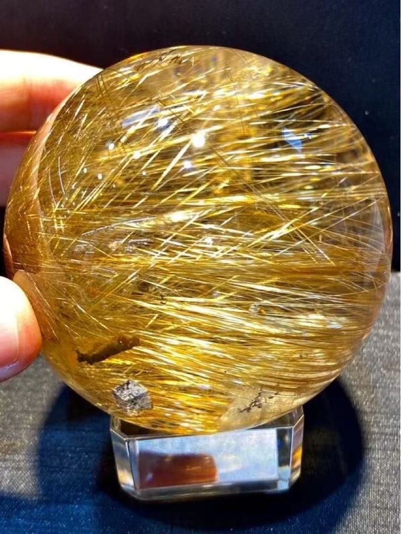 ⭐︎【極上品】タイチンクオーツ 置物 70mm