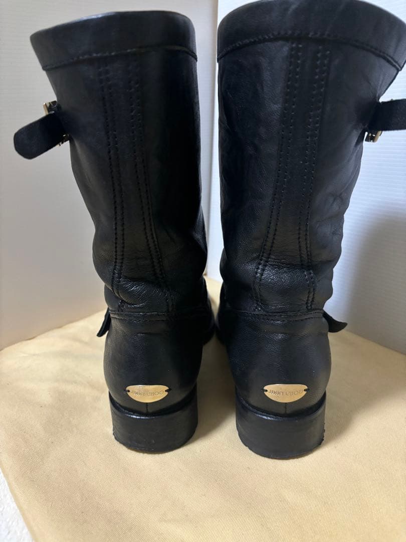 ★ JIMMY CHOO エンジニアブーツ 23.5 ブラック