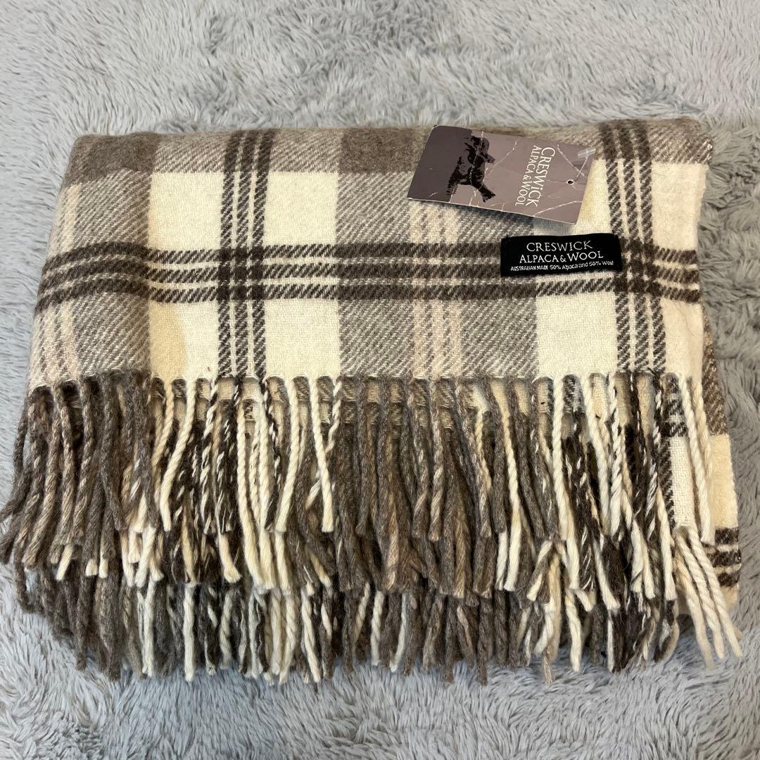 オーストラリア 高級 アルパカ&ウール　毛布