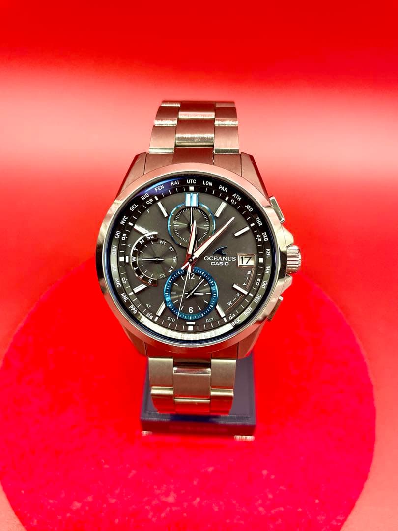 オシアナス　CASIO T2600 電波ソーラー　メンズ　腕時計