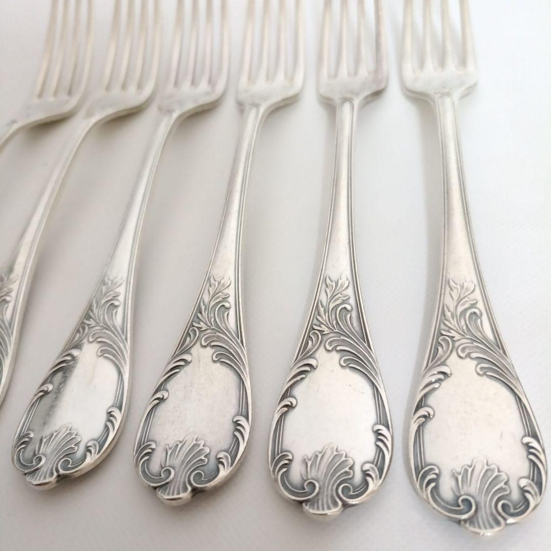 クリストフル CHRISTOFLE テーブルフォーク 6本 マルリー Marly