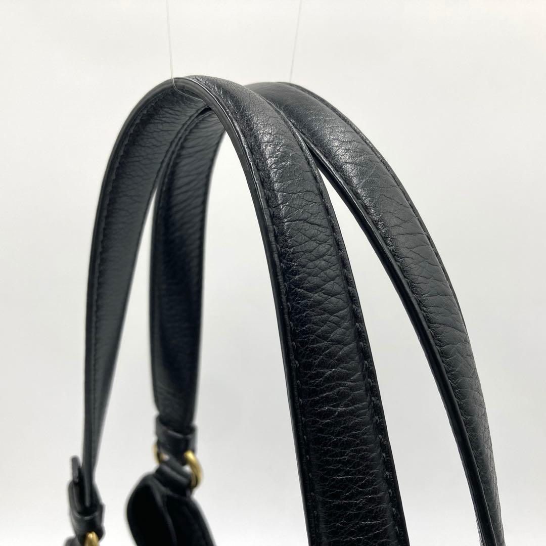 ⭐️美品⭐️コーチ ショルダーバッグ レザー ブラック ゴールド 肩掛け