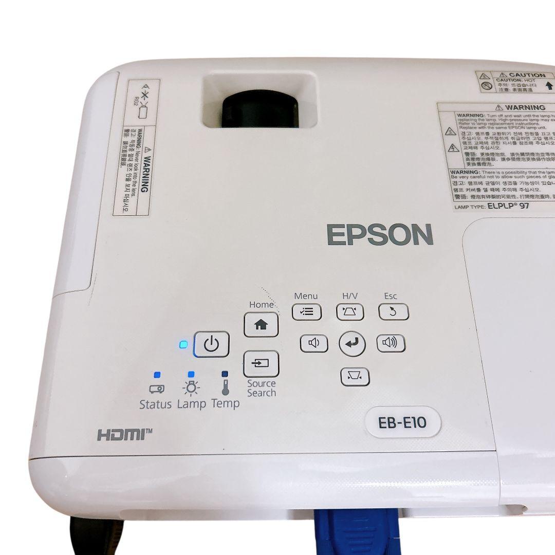 【美品】 EPSON プロジェクター EB-E10 本体 D-subケーブル
