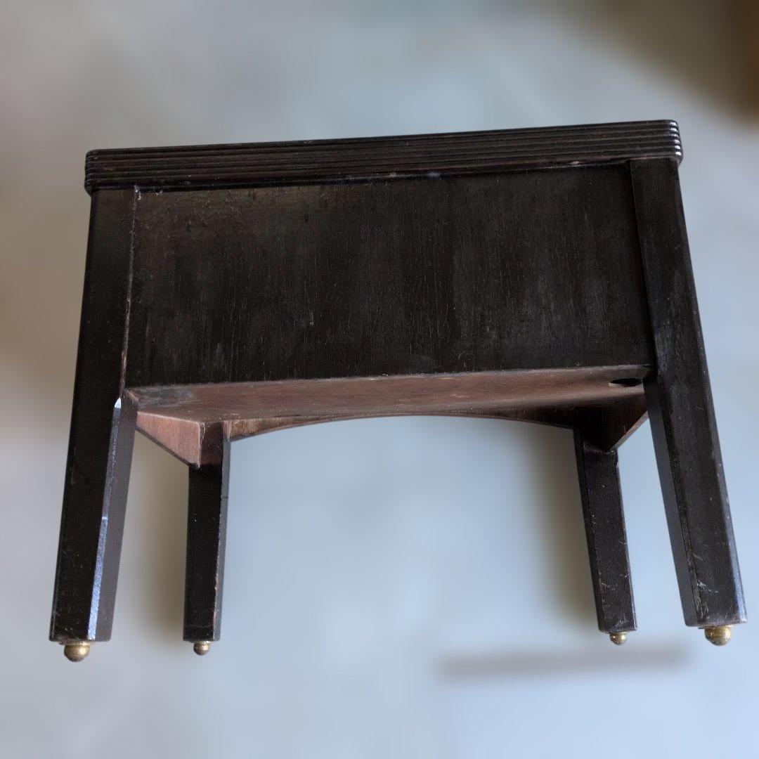 ブロカントビィンテージ　イギリスダークブラウン サイドテーブル No.6