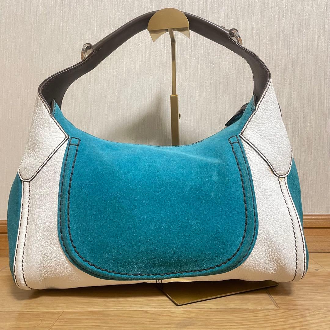 トッズ ショルダーバッグ 肩掛け ワンハンドルバッグ バイカラー 保存袋付き