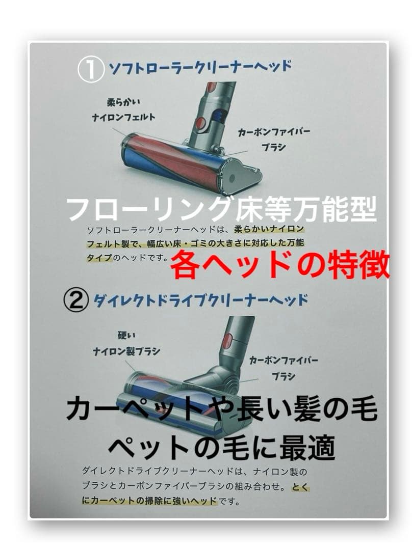 ダイソン⑧SV14V11 新品パイプ ２ヘッドから選択 補強型トリガ　フルパーツ