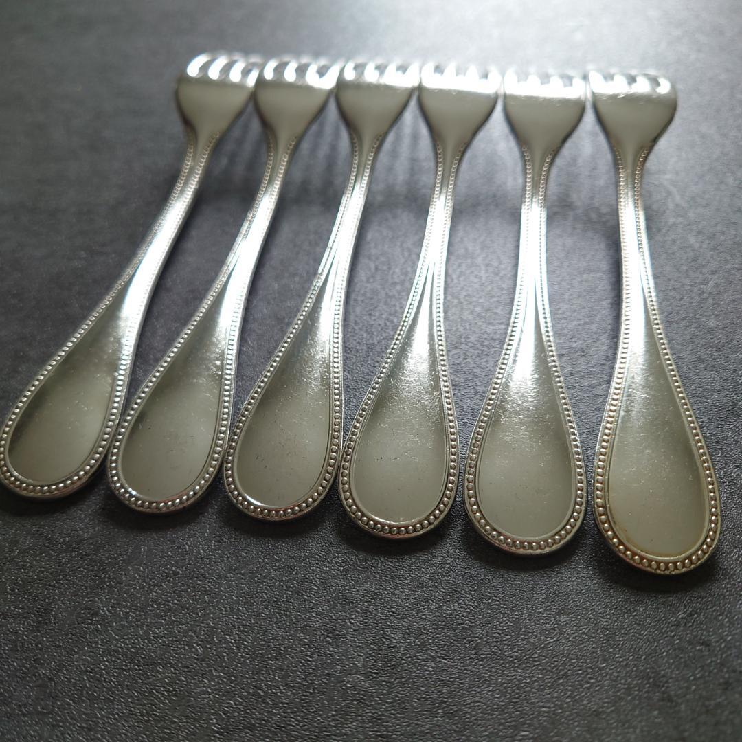 希少 クリストフル パール デザートフォーク 6点