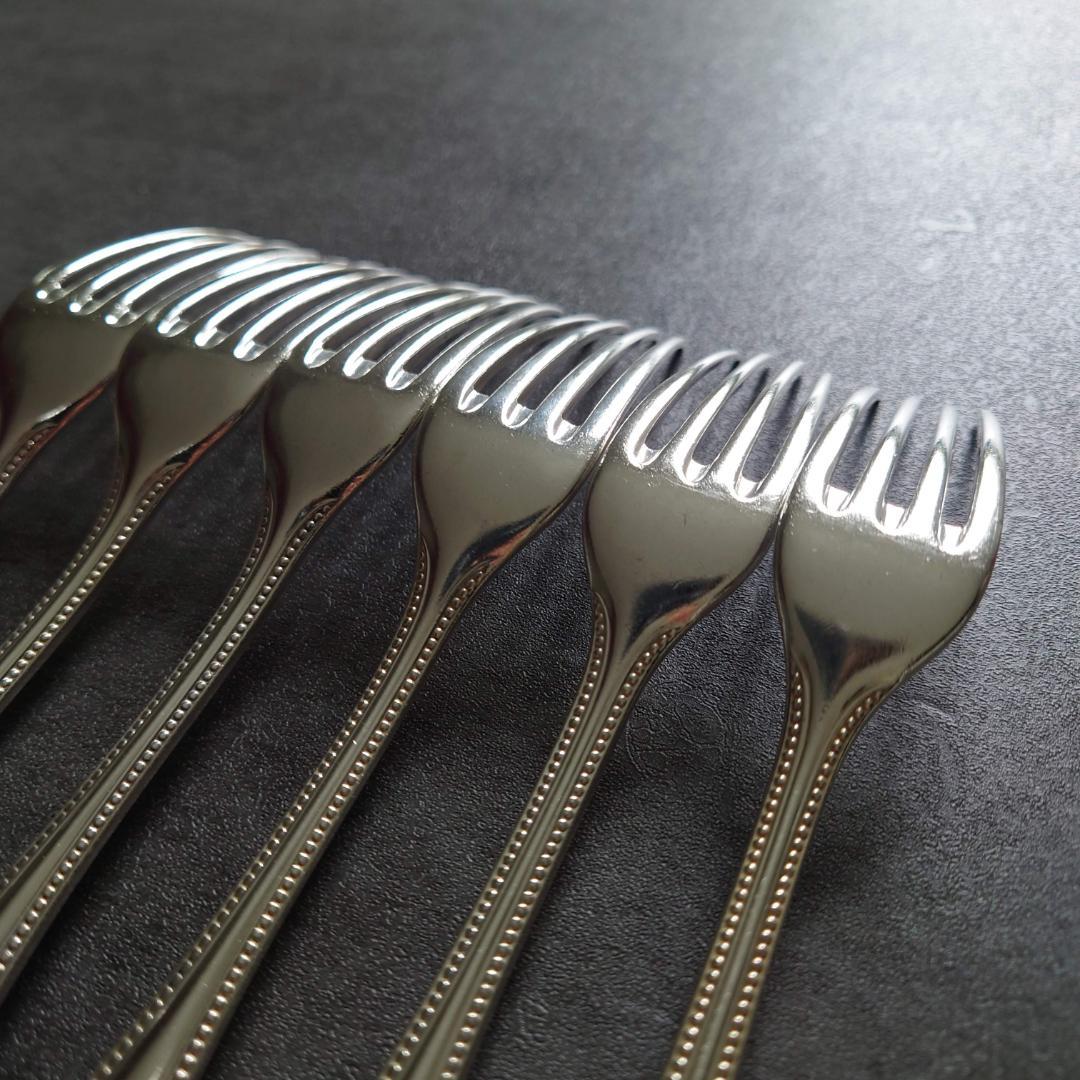 希少 クリストフル パール デザートフォーク 6点