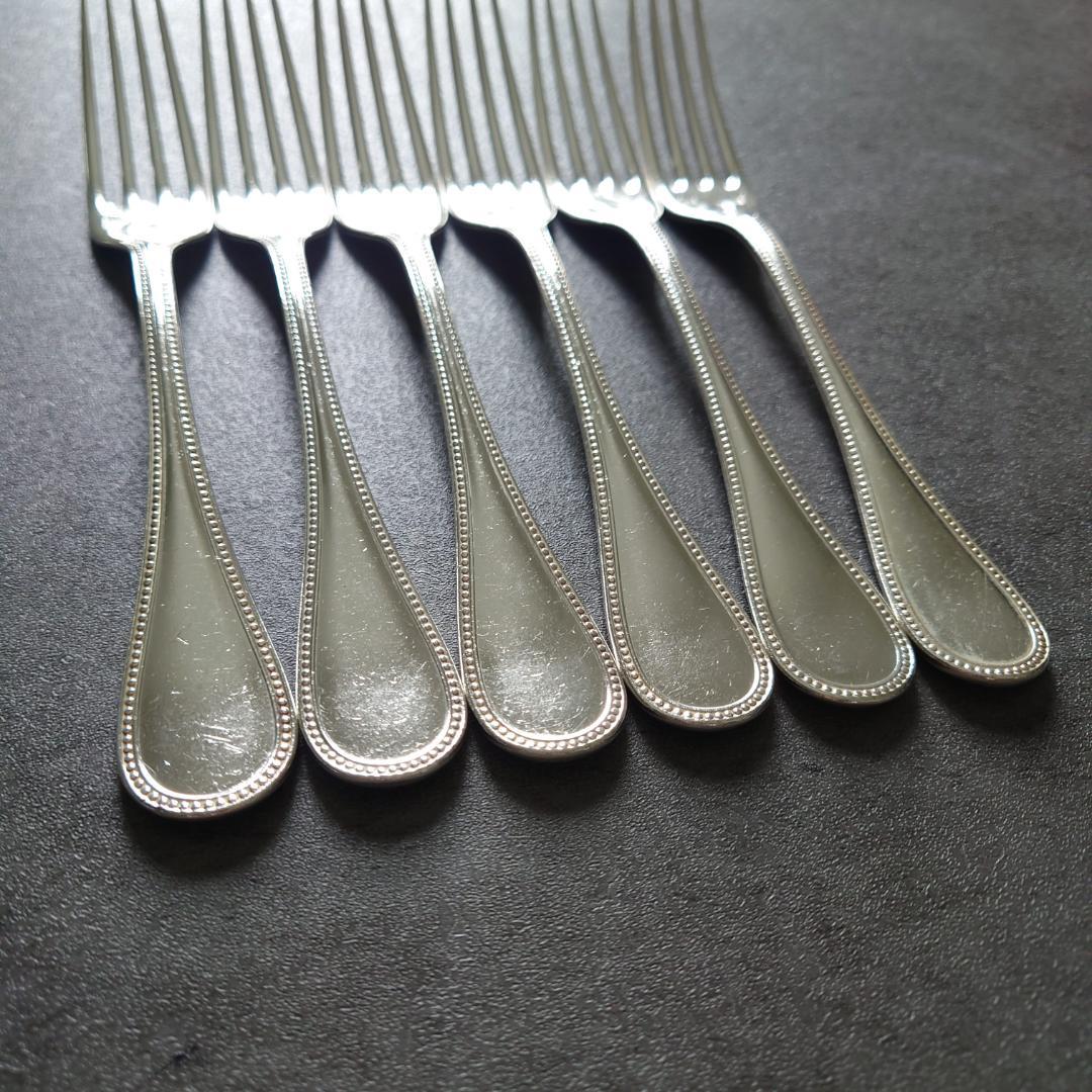 希少 クリストフル パール デザートフォーク 6点