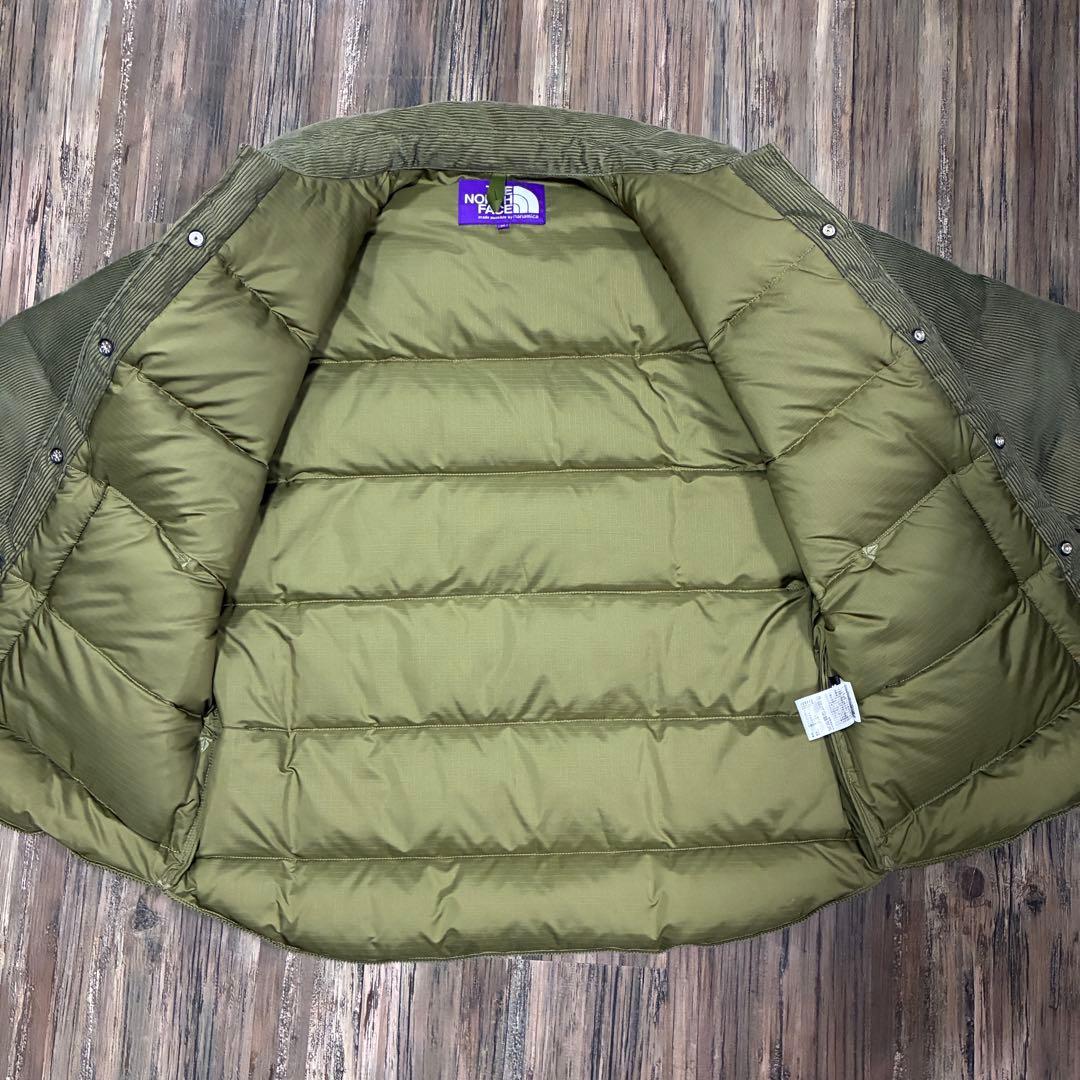 The North Face コーデュロイ ダウンジャケット オリーブ