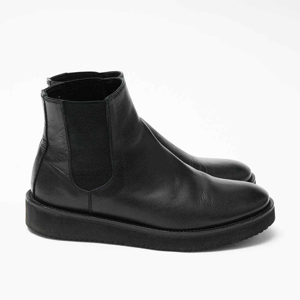 YOAK ヨーク ブラックレザー サイドゴアブーツ ビブラム 40