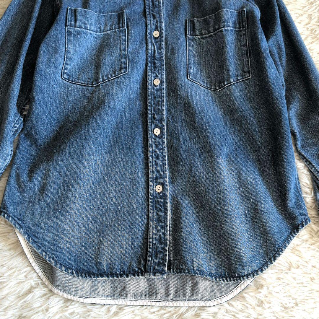 Spick & Span デニムシャツ　フリーサイズ インディゴブルー