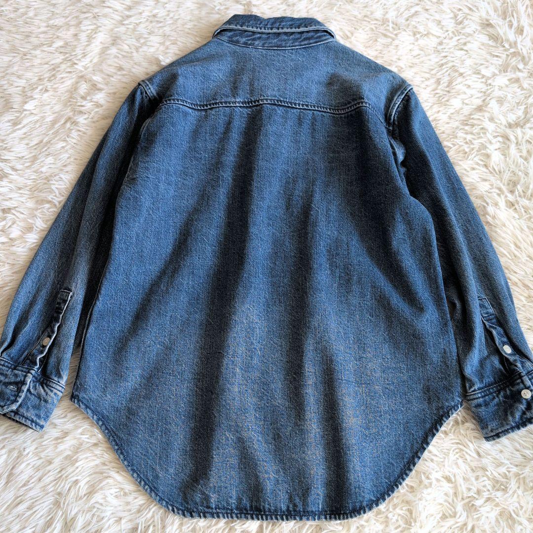 Spick & Span デニムシャツ　フリーサイズ インディゴブルー