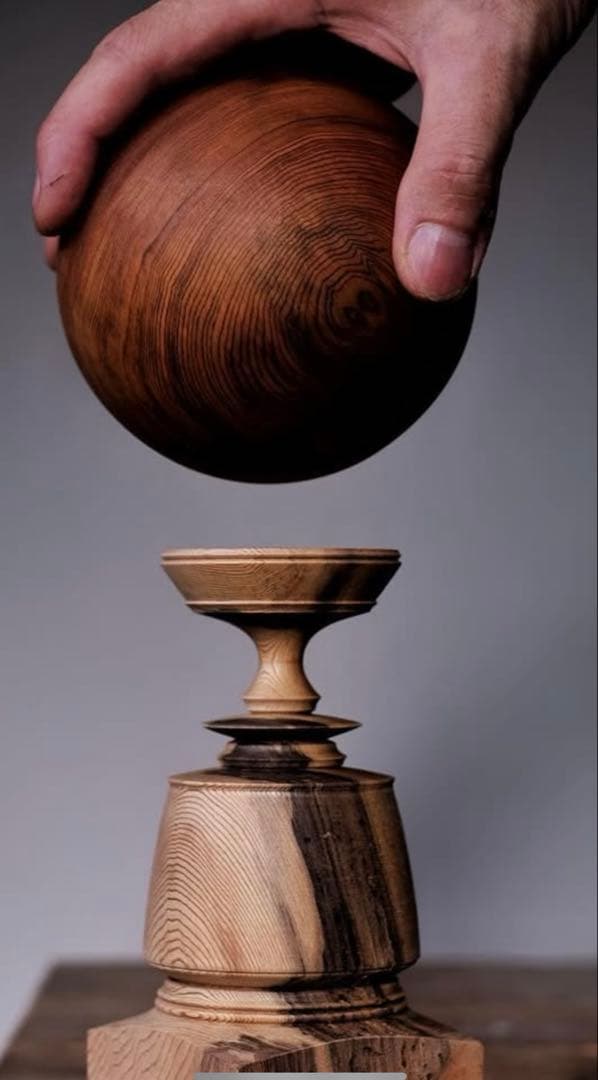 市川岳人　杢星　M1 木工　作家　置物　木製オブジェ　オブジェ