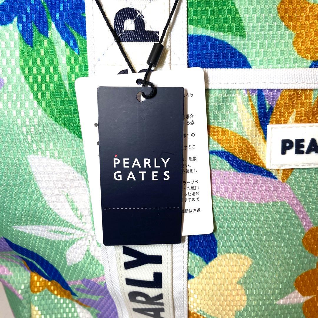 【新品未使用】PEARLY GATES ボタニカル柄メッシュトートバッグ