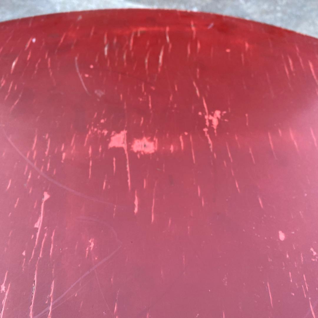 丸座卓　円卓　ちゃぶ台　75cm　朱色　中国美術