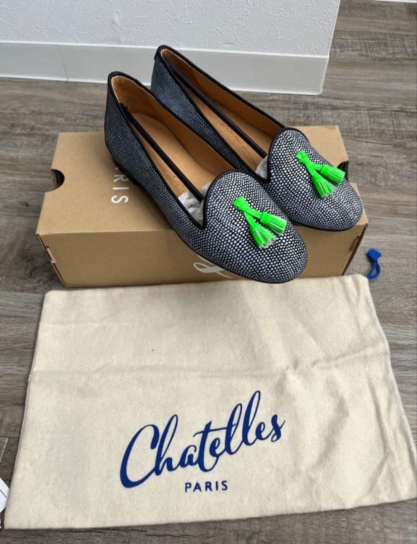 Chatelles シャテル タッセル ローファー 37フラットシューズ