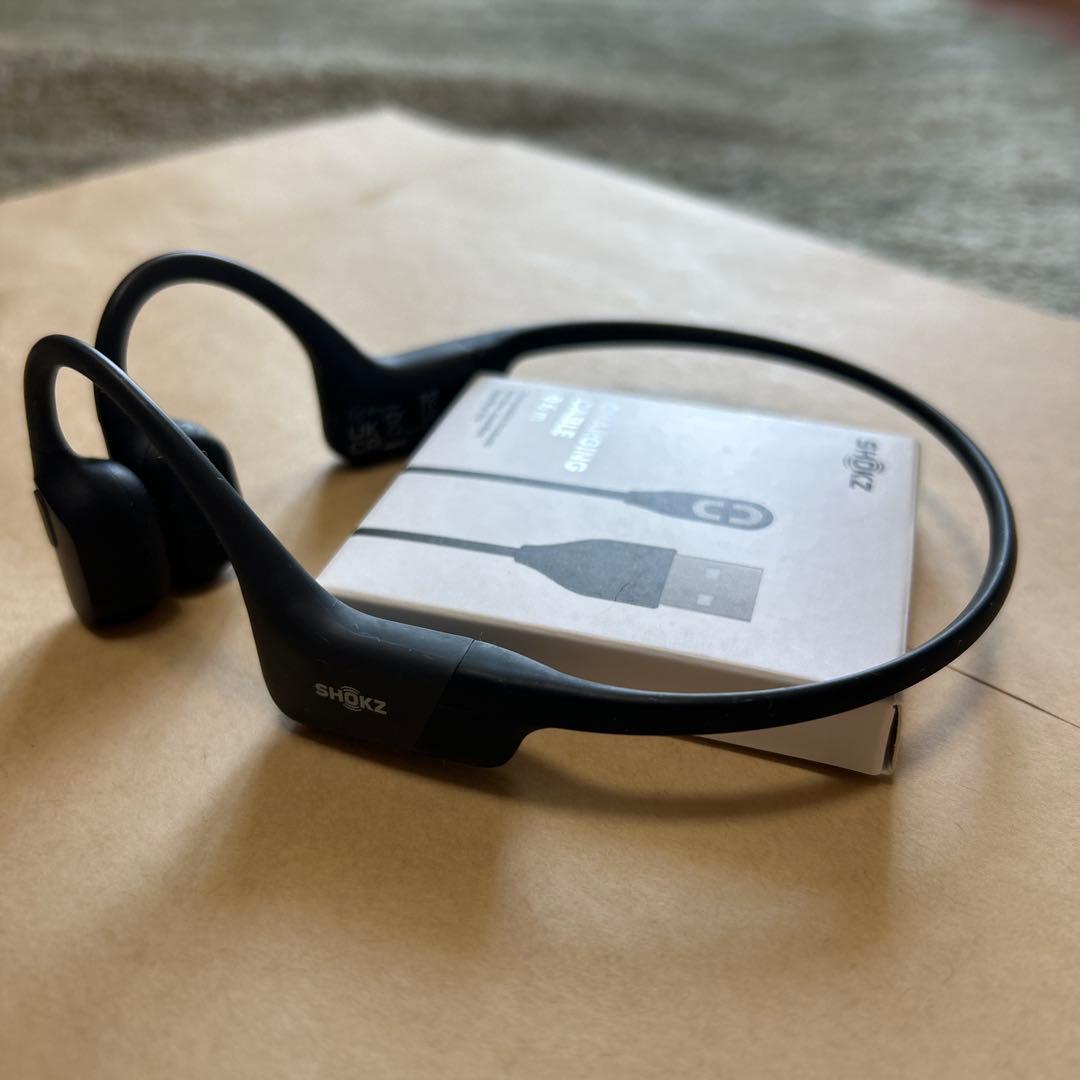SHOKZ 骨伝導イヤホンオープンラン ブラック