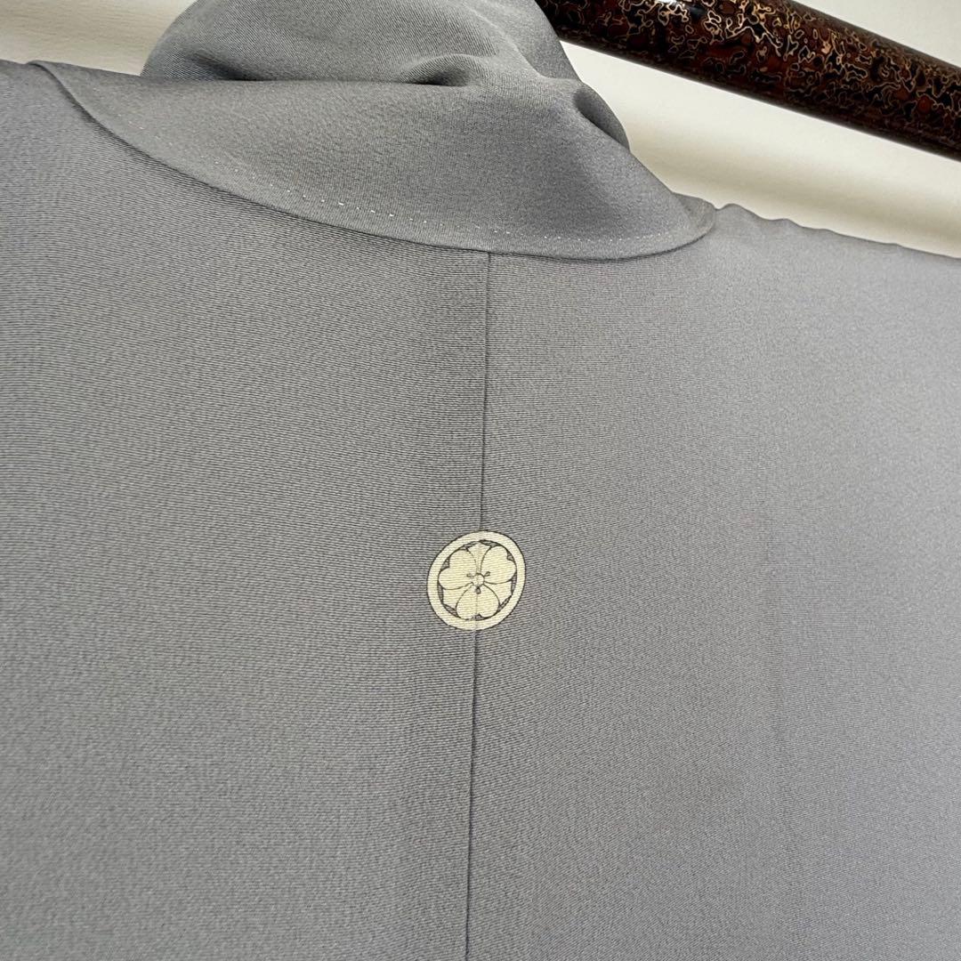 超美品　色留袖　本加賀友禅　松井眞夫　作家物　落款　正絹　袷　160 グレー