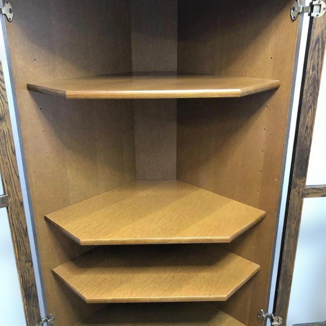 【送料無料】池太木工 シャネル コーナー飾棚 ガラスキャビネット 250720-