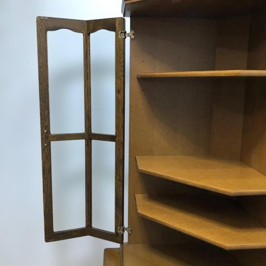 【送料無料】池太木工 シャネル コーナー飾棚 ガラスキャビネット 250720-