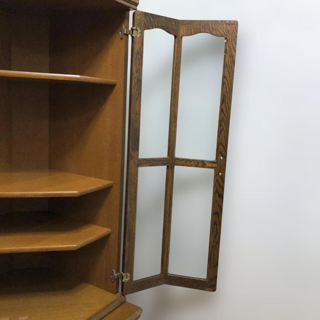 【送料無料】池太木工 シャネル コーナー飾棚 ガラスキャビネット 250720-