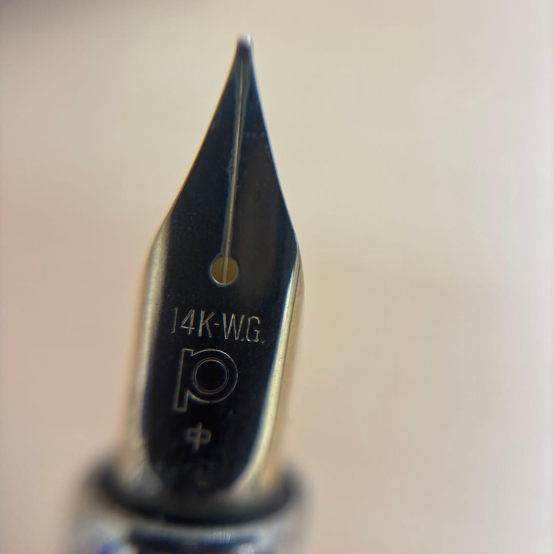 PLATINUM プラチナ 万年筆 ベラージュ ステンレス 14KWG/中字