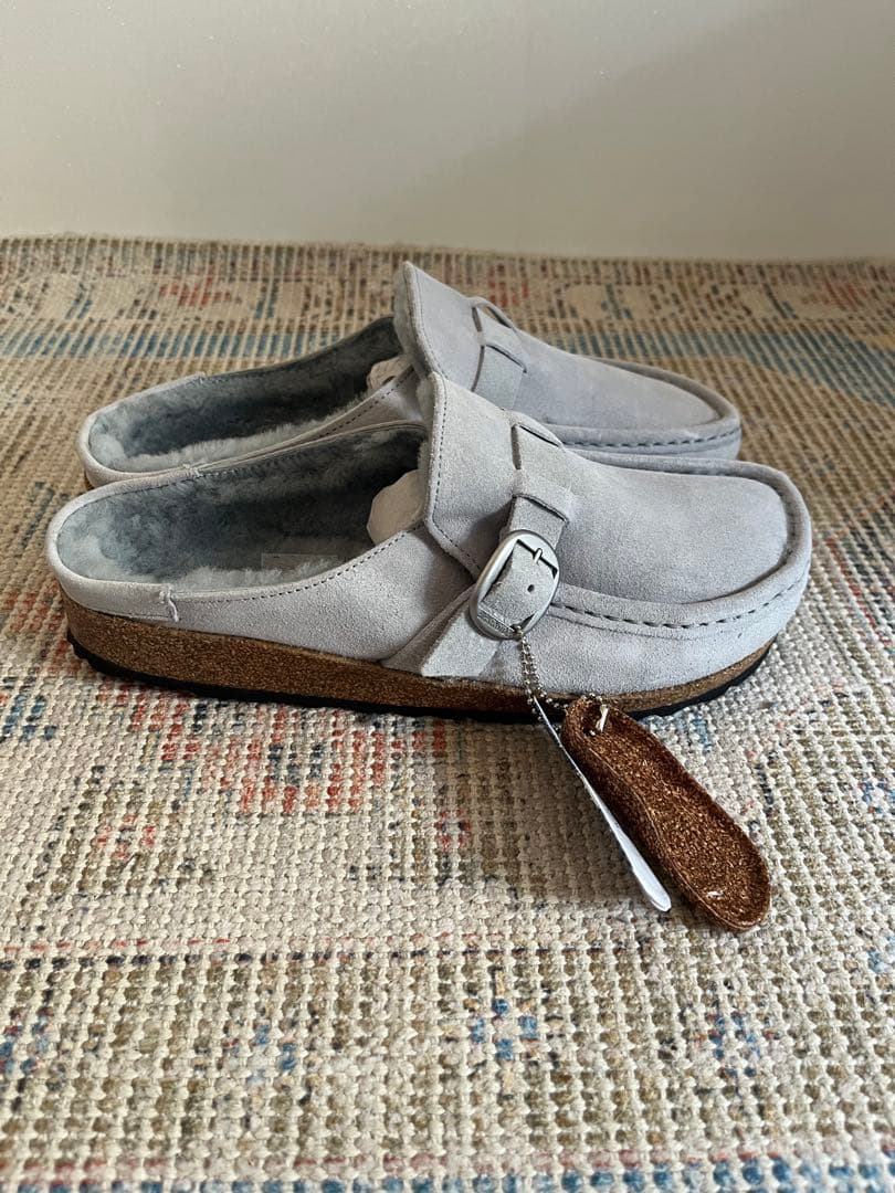 ビルケンシュトック　Buckley shearling EU39 stone