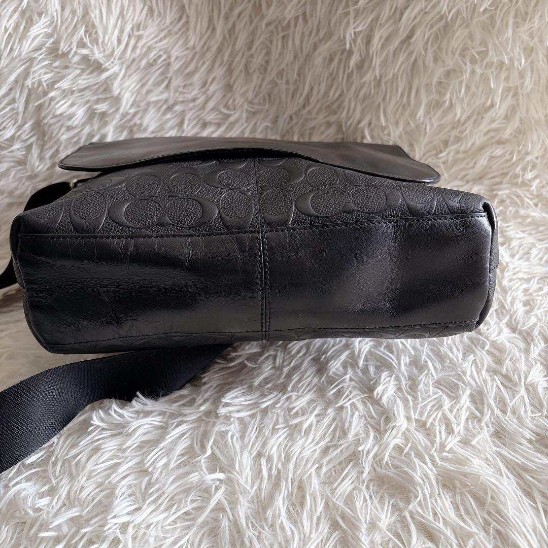 本日限定出品❗️COACH メッセンジャーバッグ シグネチャー レザー