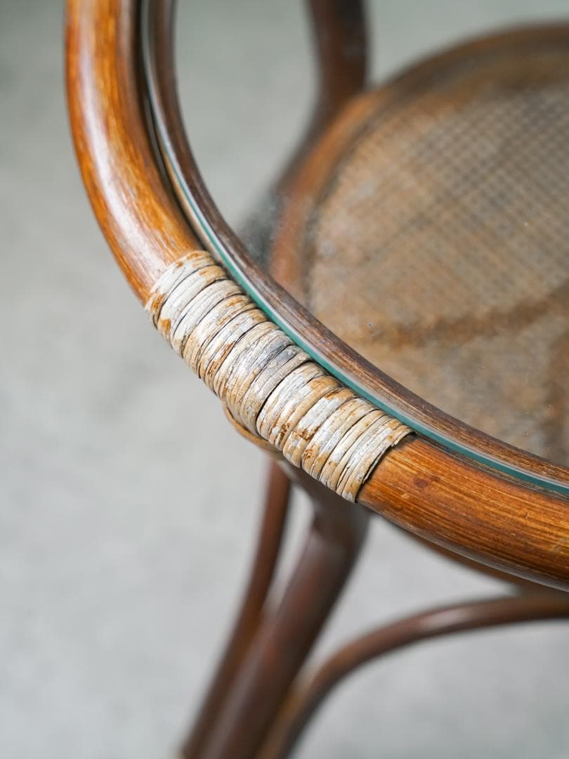 ヴィンテージ ラタン サイドテーブル 籐 ジャパニーズモダン ナチュラル