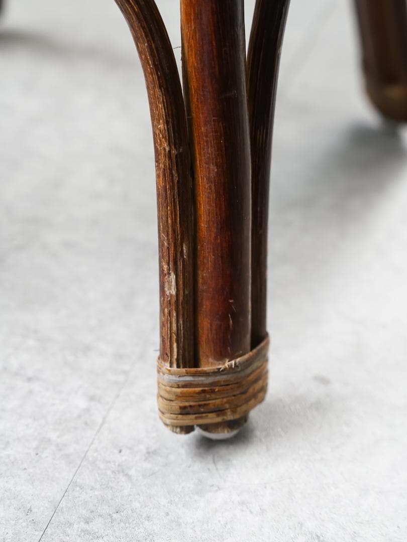 ヴィンテージ ラタン サイドテーブル 籐 ジャパニーズモダン ナチュラル