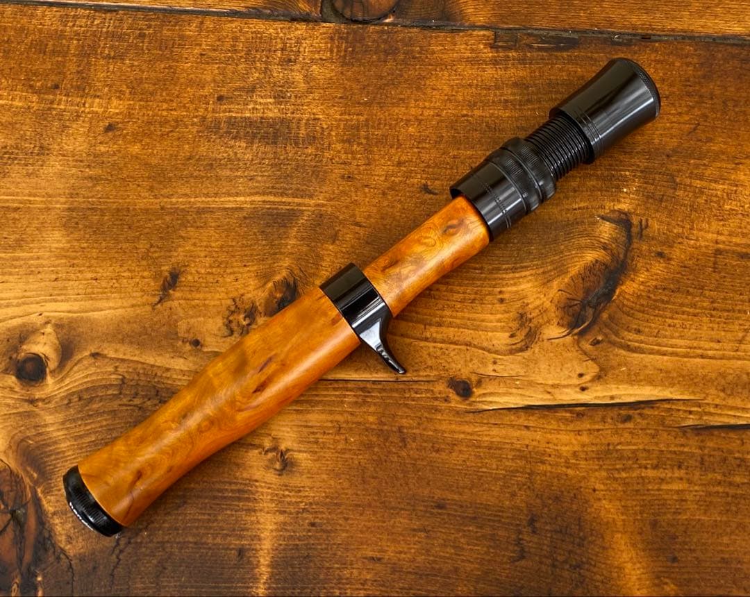 ウッドリールシート　ウッドグリップ　ロッドビルディング　トラウト　フェルール