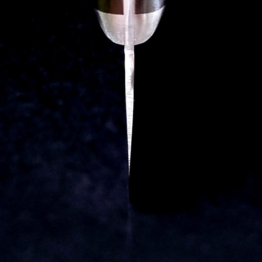 ソ*ー様 日本製 VG10 ダマスカス 三徳包丁185mm 黒柄 G1756E